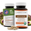 Secrets of the Tribe Artichoke USDA Organic Capsules | Certified Organic Vegetarian Capsules, Herbal Dietary Supplement | Cynara scolymus Dried Leaf (60 Count)