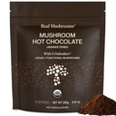 Real Mutrooms Uncoweed Hot Chocolate Mix with 5 Defenders – Reishi, Chaga, Turkey Tail, Maitake, Shiitake – Coco σε σκόνη χωρίς ζάχαρη – Organic Cacao Powder Supplement, Vegan, 15 Servings