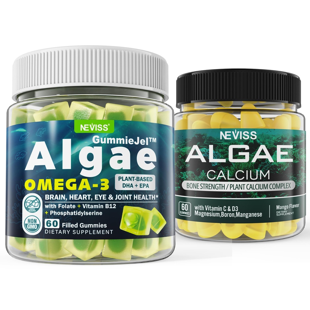 Algae Omega 3 Gummies + Λίπος Ασβέστου