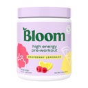 Bloom Διατροφή υψηλής ενέργειας Προ προπόνηση με Beta Alanine, Ginseng και L Τυροζίνη για την ενέργεια Amino, φυσική σκόνη καφεΐνη από εκχύλισμα πράσινου τσαγιού, Keto, χωρίς ζάχαρη μείγμα ποτών, λεμονάδα σμέουρων