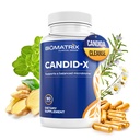 BioMatrix Candid-X Cleanse Gut με Βερβερίνη, Ρίγανη, Καπρυλικό νάτριο, Χαμομήλι, Τζίντζερ, PAU D'arco, Συμπλήρωμα Πειθαρχίας για Άνδρες και Γυναίκες 