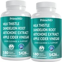 32-σε-1 Liver Cleanse Detox και Επισκευή με Thistle γάλακτος, Silymarin, Artichoke Extract, Beetroot Powder - Gallbladder συμπλήρωμα με Active Liver Health Formula - 1426mg (180ct, Συσκευασία των 2)