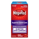 MegaRed Omega-3 Krill Oil and Joint Supplement 353mg, Joint Care Softgels (60 Count in A Box) - EPA/DHA Fatty acids, Antioxidants, Hyaluronic Acid, No Fishy Burp Aftertaste as with Fish Oil