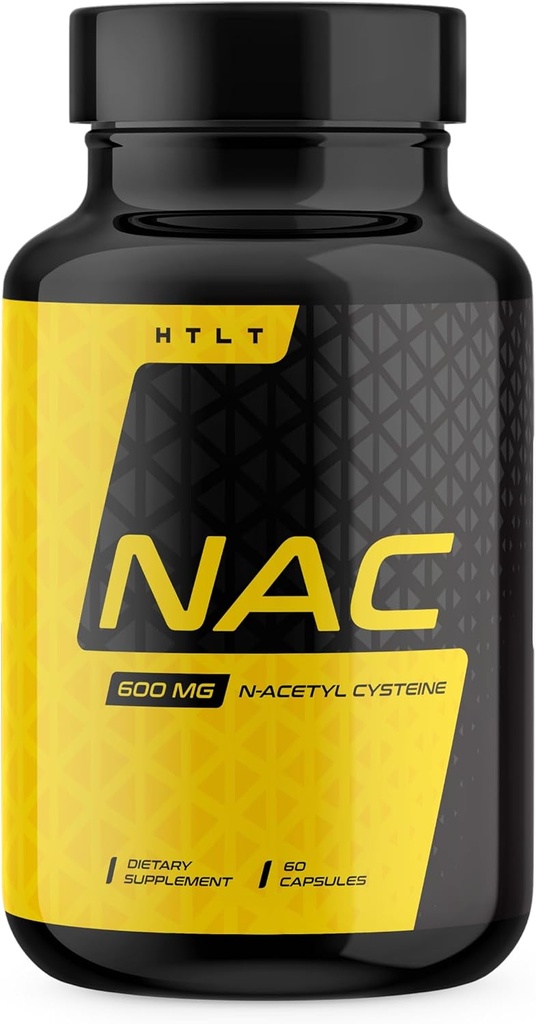 NAC by HTLT | 600 mg of N-Acetyl Cysteine per Serving | Liver Support Supplement | (60 Capsules)