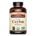Ceylon Cinnamon Shop Organic Ceylon Cinnamon (100% Certified) Συμπλήρωμα, 180 κάψουλες, 3 μήνες προσφοράς