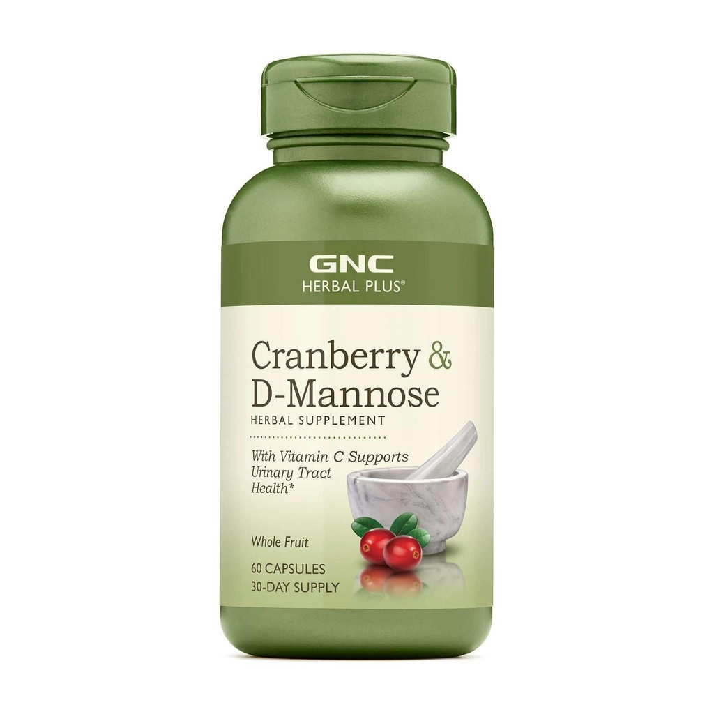 GNC Herbal Plus Cranberry D- Mannose, 60 κάψουλες
