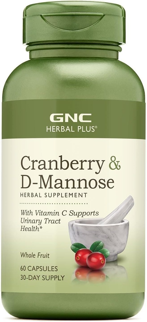 GNC Herbal Plus Cranberry D- Mannose, 60 κάψουλες