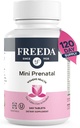 FREEDA Mini Προγεννητική Βιταμίνη - Kosher Προγεννητικά - Tiny Easy to Swallow Tablets - Προγεννητικές Βιταμίνες με Σιδήρο, Προγεννητικό Φολικό Οξύ/Φολικό, Βιταμίνη D - Pre Natal Multivitamin για Έγκυες Γυναίκες (240)