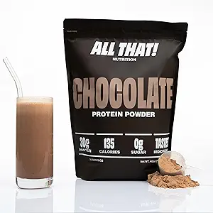 Chocolate Protein Powder, 30G of Whey Protein, Low Calorie & Fast-Absorbing, 0 Sugar, Soy-Free & Gluten-Free Protein Powder, 30 Servings