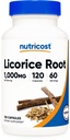 Nutricost Licorice Root 500mg, 120 Κάψουλες - Μη ΓΤΟ, Χωρίς γλουτένη