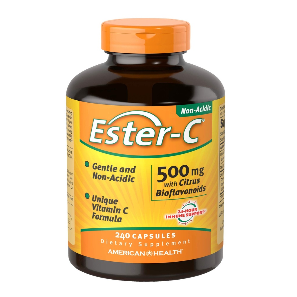 American Health Ester-Vitamin C with Citrus Bioflavonoids 500 Milligrams 240 Capsules