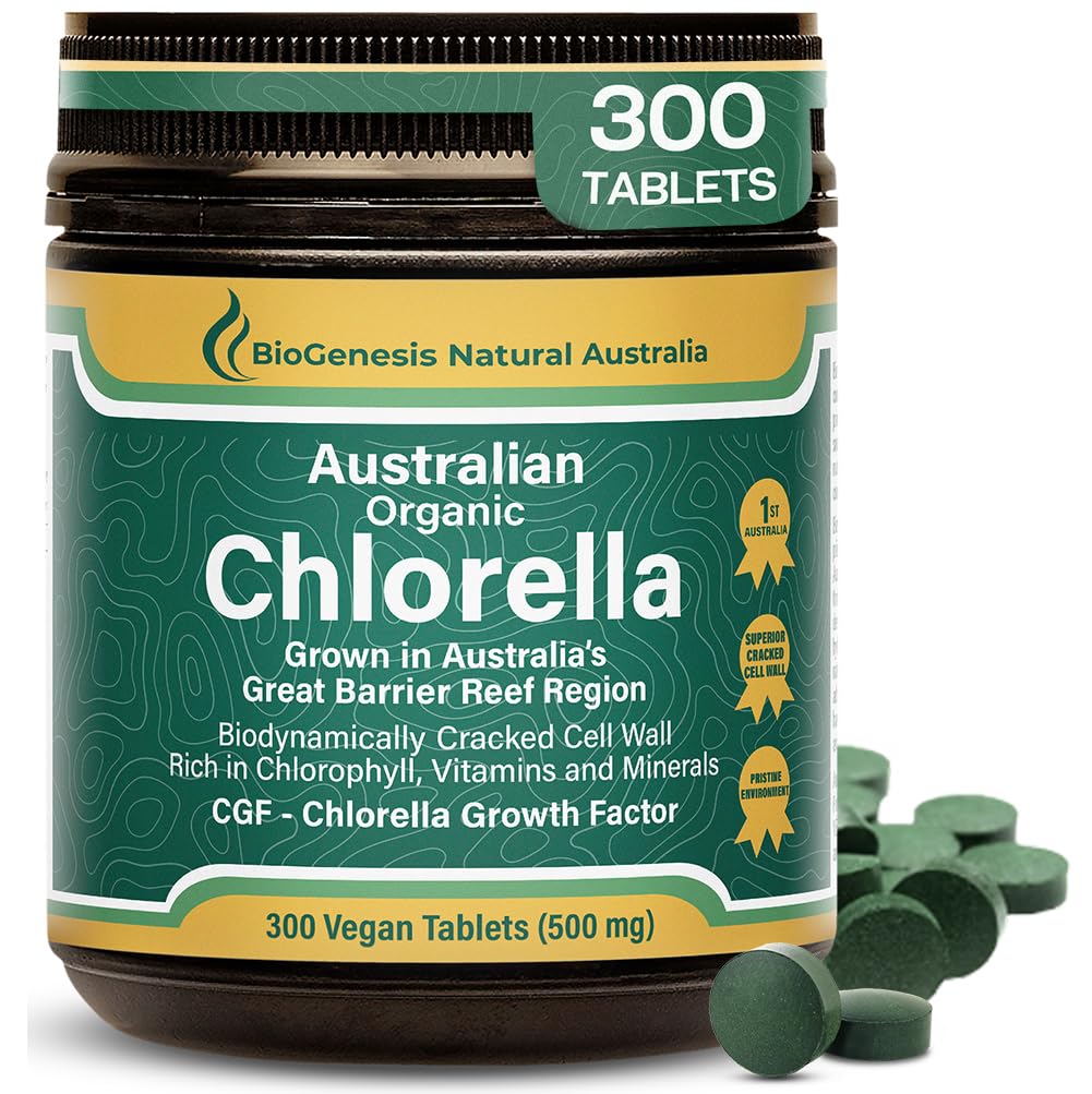 Βιογένεση Οργανικά δισκία Chlorella – 300 Count (500mg) 