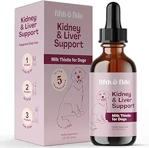 Αδρεναλικές σταγόνες υποστήριξης για σκύλους – φυτικό συμπλήρωμα υγρού με γλυκόριζα, γαϊδουράγκαθο γάλακτος, Astragalus, leuthero & Rhodiola – Βοηθά στη διατήρηση της φυσιολογικής κορτιζόλης, της ενέργειας και της λειτουργίας οργάνων – 2 fl oz