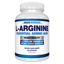Arazo Nutrition Premium L Arginine - 1340mg Nitric Oxide Booster με L-Citrulline & Essential Amino Acids for Muscle Gain and Energy - Ισχυρό NO Booster για να εκπαιδεύσει μακρύτερο & σκληρότερο - 60 κάψουλες