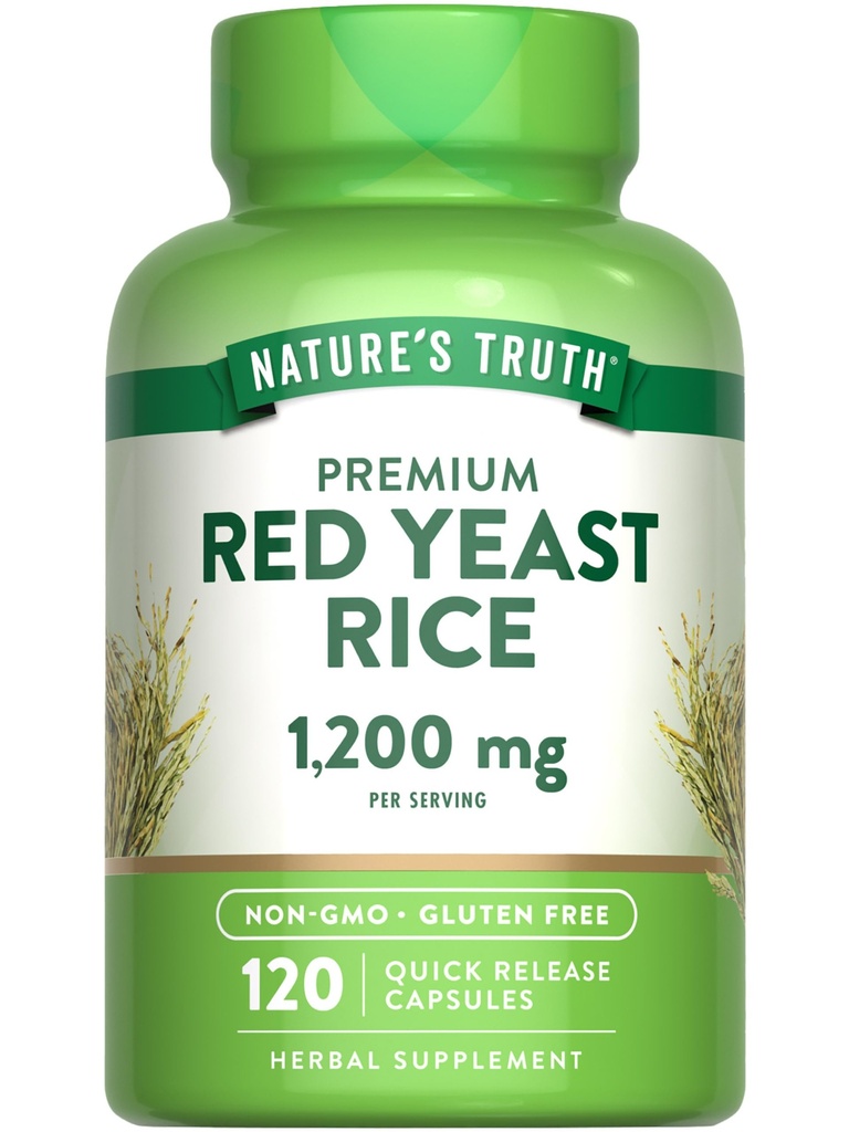 Nature's Truth Red Yeast Rice Capses 1200 mg 