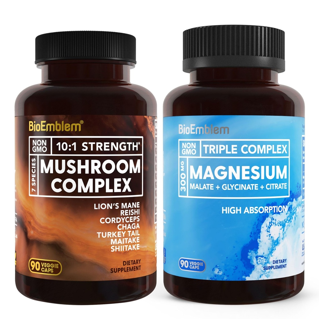 BioEmblem Τρίκλινο σύμπλοκο μαγνησίου και Mushroom Complex