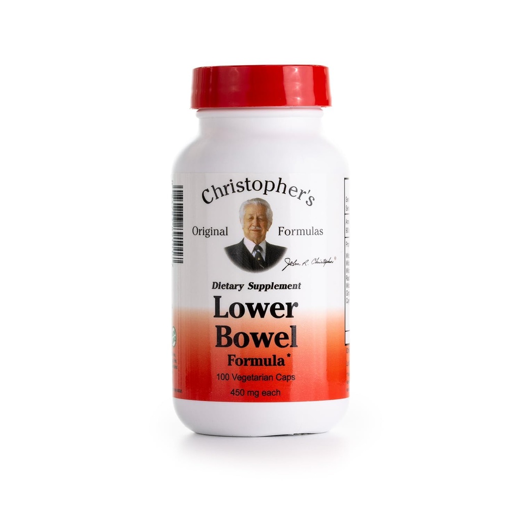 Christopher's Original Formulas Lower Bowel Cleanse Formula Κάψουλες - Herbal Laxative Colon Cleanse and Gut Cleanse 100 ct.