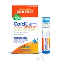 Boiron ColdCalm On The Go Cold Relief for Sneezing, Runny Nose, Nasal Congestion, and Sore Throat - 2 Count (160 Pellets)