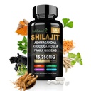 Shilajit για άνδρες/γυναίκες - Καθαρά οργανικά Ιμαλάια, κάψουλες Shilajit με Ashwagandha,Συμπληρώματα 60 κάψουλες Εναλλακτική για Resin,Drops & Gummies