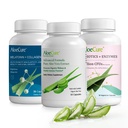Συσκευασία καψακίων AloeCure Organic Aloe Vera - 3 κομμάτια - Μελατονίνη + κολλαγόνο, κάψουλες Aloe Vera, Probiotic + Ένζυμο