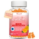 Συμπληρώματα λουτεΐνης και ζεαξανθίνης Gummies, Advanced Eye Vitamin Supplement with Bilberry, Saffron, Grape Seed, Omega 3 for Macular Health, Dry Eye, Visual Function - Orange Flavor, 60 Count