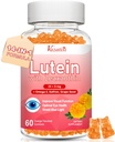 Συμπληρώματα λουτεΐνης και ζεαξανθίνης Gummies, Advanced Eye Vitamin Supplement with Bilberry, Saffron, Grape Seed, Omega 3 for Macular Health, Dry Eye, Visual Function - Orange Flavor, 60 Count