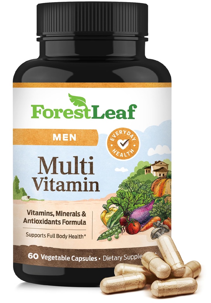 ForestLeaf Daily Vitamin Multivitamin for Men, Multi-Vitamin for Men - Mens Multivitamins & Multiminerals Supplement 
