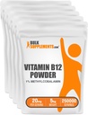 BulkSupplements.com Βιταμίνη Β12 Methylcobalamin σε σκόνη - 1% B12 Methylcobalamin, Essential Bitamin - B12 Supplement, Gluten Free, 20mg ανά Σερβίρισμα, 5kg (11 lbs) (Pack of 1)