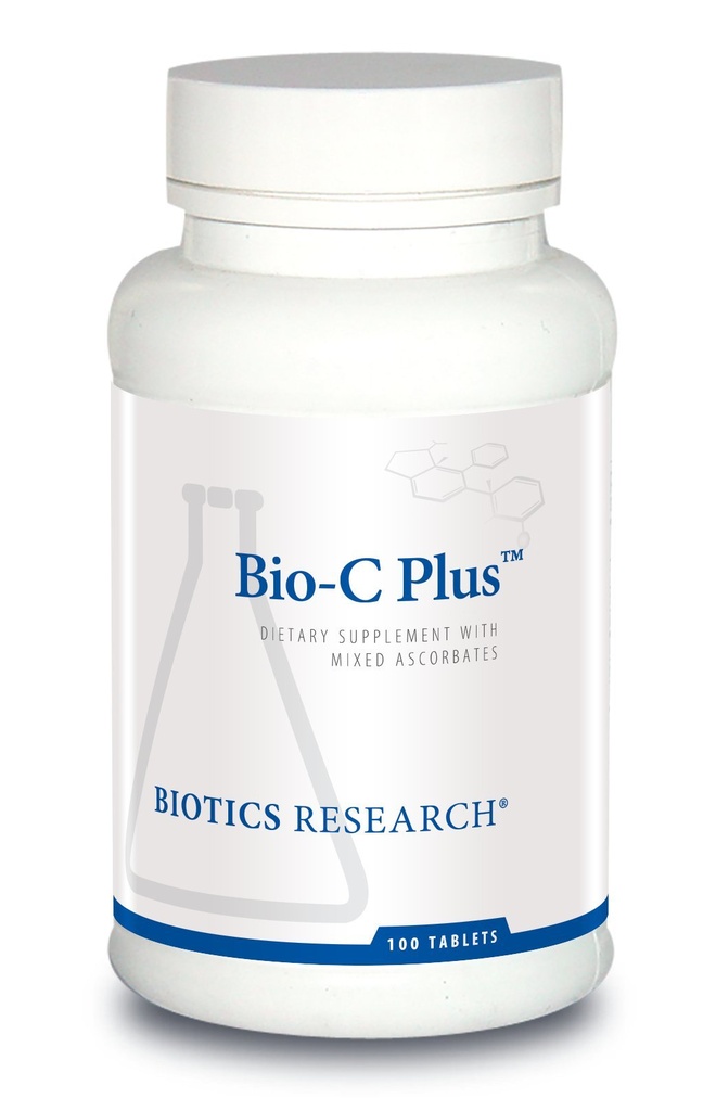 Biotics Research Bio C Plus™ Provides Vitamin C as Mixed Mineral Ascorbates with Citrus Bioflavonoids, SOD and Catalase, Vitamin C Plus Bioflavonoids, Potent Antioxidant, Immune System 100 Tablets