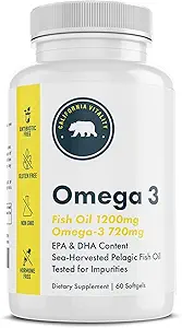 Fish Oil Omega-3 Συμπληρώματα, Omega-3, EPA, DHA, Λεμονάδα Γεύση - Κατασκευάζεται στις ΗΠΑ, Vegan, μη ΓΤΟ, χωρίς γλουτένη, και χωρίς γαλακτοκομικά