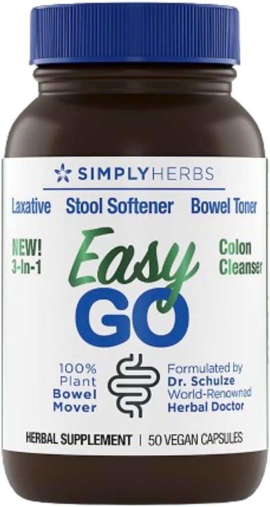 Το Easy GO Bowel Mover του Dr. Schulze - Formated Gentle Laxative, Colon Toner & Stool Softener 