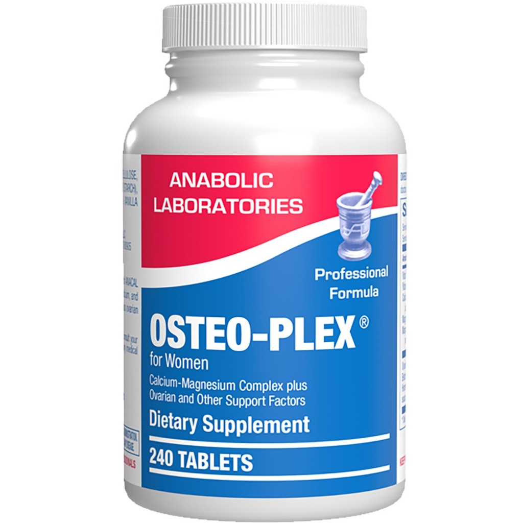 Osteo-Plex Bone Health Supplement for Women - Clinical Formula Bone Strength Supplement with Magnesium Calcium Vitamin D3 & Trace Minerals Complex - Easy to Swallow Gentle Tablets - 240 Count