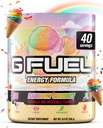 G Καύσιμα Rainbow Sherbet Energy Drink Powder, Pre Workout Caffeine Mix for Gaming, Sugar Free Focus Amino, Βιταμίνη + Αντιοξειδωτικά, 9.9oz (Ουράνιο τόξο Sherbet, 40 Servings)