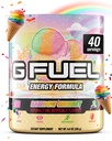 G Καύσιμα Rainbow Sherbet Energy Drink Powder, Pre Workout Caffeine Mix for Gaming, Sugar Free Focus Amino, Βιταμίνη + Αντιοξειδωτικά, 9.9oz (Ουράνιο τόξο Sherbet, 40 Servings)