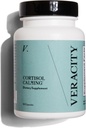 Veracity Cortisol Calming - Clinically Αποδεδειγμένο άγχος & συμπλήρωμα υποστήριξης ύπνου - Μειώνει την ένταση και βελτιώνει την νοητική σαφήνεια με φυσικό μείγμα προσαρμογών - 60 κάψουλες