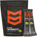 MTN OPS Hydrate Electrolytes Powder Drink Mix, 20 Single Serving On-The-Go Electrolyte Packs με πάνω από 1000mg ηλεκτρολυτών ανά Σερβίρισμα, Lemon Lime