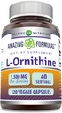 Amazing Formulas L-Ορνιθίνη 1500 Mg Per Serving Veggie Κάψουλες συμπλήρωμα 