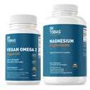 Ο Δρ Τομπάιας Vegan Omega 3 Algae Oil and Magnesium Bisglycinate, Essential Wellness Support for Heart, Brain, Mus, and Bone Health, Non-GMO, Vegan