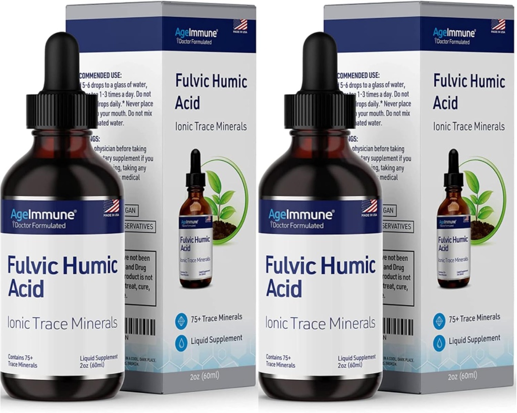 Fulvic Humic Acid Υγρό Συμπλήρωμα. Φυτικά παράγωγα Ορυκτές σταγόνες, Πάνω από 75 ίχνη Ορυκτά για την ενίσχυση της ενέργειας. Μέχρι και 8 μήνες προσφοράς.