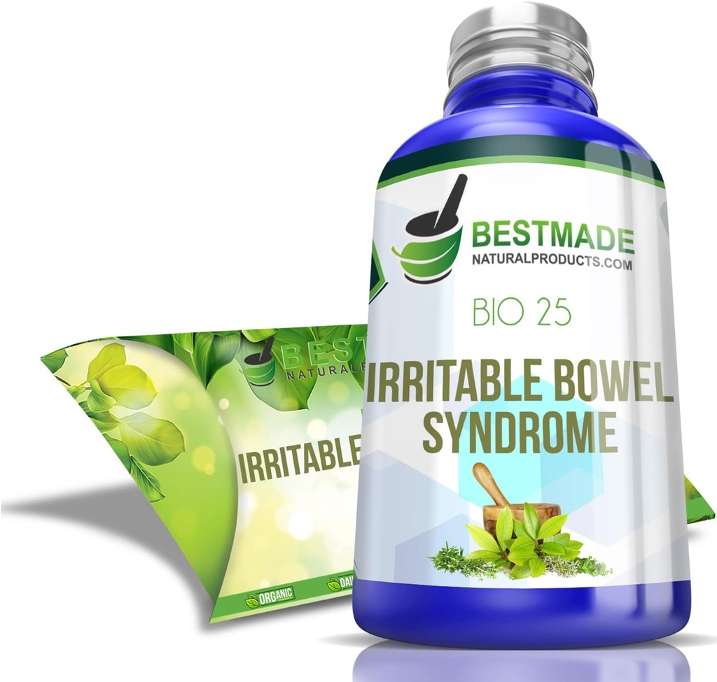 Bestmade Natural Products Digestive Comfort Solution BIO25 - Φυσική θεραπεία για το σύνδρομο ευερέθιστων Bowel, Soothe Disfort & Support Digestive Balance, 350 Pellets