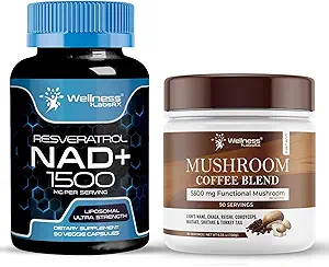 ΒΕΛΤΙΩΣΗ LABSRX NAD+ Συμπληρώματα Καψάκια 1500mg - Mushroom Coffee Blend