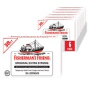 Friend Cough Drops Fisherman's Friend Cough, Cough Suppressant και Sore Lroat Lozenges, Original Extra Strong, 10mg Menthol, 228 Drops (6 συσκευασίες των 38)