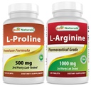 Best Naturals L- proline 500 mg & L-αργινίνη 1000 mg