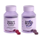 Lemme Chill & Sleep Bundle - Stress Relief Gummies with KSM-66 Ashwagandha & Deep Sleep Gummies with Melatonin and Magnesium to Fall Asleep Γρηγορότερα - Χωρίς γλουτένη και μη GMO (Variety Pack of 2)