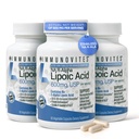 Σταθεροποιημένο R-Alpha Lipoic Acid ((True)) 600mg ανά Σερβίρισμα [[Υψηλή Ικανότητα & έως 40x Αυξημένη Απορρόφηση]] (Na R-ALA) (Na R-LA) (Na R-Lipoate) (3 φιάλες)