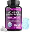 Probiotics for Women 190 Δισεκατομμύρια CFU - 10 Strains & Postbiotics for Wowen- Immune, Digestive, Gut, Κολπική & Ουρική Υγεία, PH Ισορροπία- Υποστηρίζει Περιστασιακή Δυσκοιλιότητα, Αέριο & Αίμα, 60 Κάψουλες