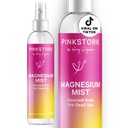 Pink Stork Magnesium Spray Mist - για την ηρεμία, το άγχος, και τον ύπνο, υποστήριξη ναυτίας, εγκυμοσύνη πρέπει να έχει, 200 mg ανά 6 ψεκασμούς, καθαρό μαγνήσιο Χλωριούχο σώμα Spray, 4 oz, Αρωματισμένο
