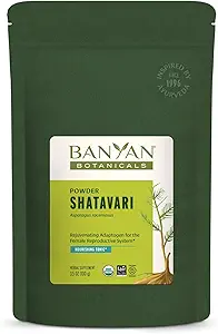 Banyan Botanicals Shatavari σκόνη – οργανική σκόνη ρίζας asparagus Racemosus – Rejuvenating Adaptogen Τονωτικό που υποστηρίζει ένα υγιές αναπαραγωγικό σύστημα * – 3,5 oz. – Μη ΓΤΟ Βιώσιμα πηγάζει Vegan