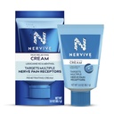Nervive Pain Relieveing Cream, Max Strength Non-Greasy Topical Pain Reliever με Λιδοκαΐνη και Μέντχολ για δάχτυλα, πόδια, δάχτυλα, χέρια, πόδια & χέρια, 3.0oz