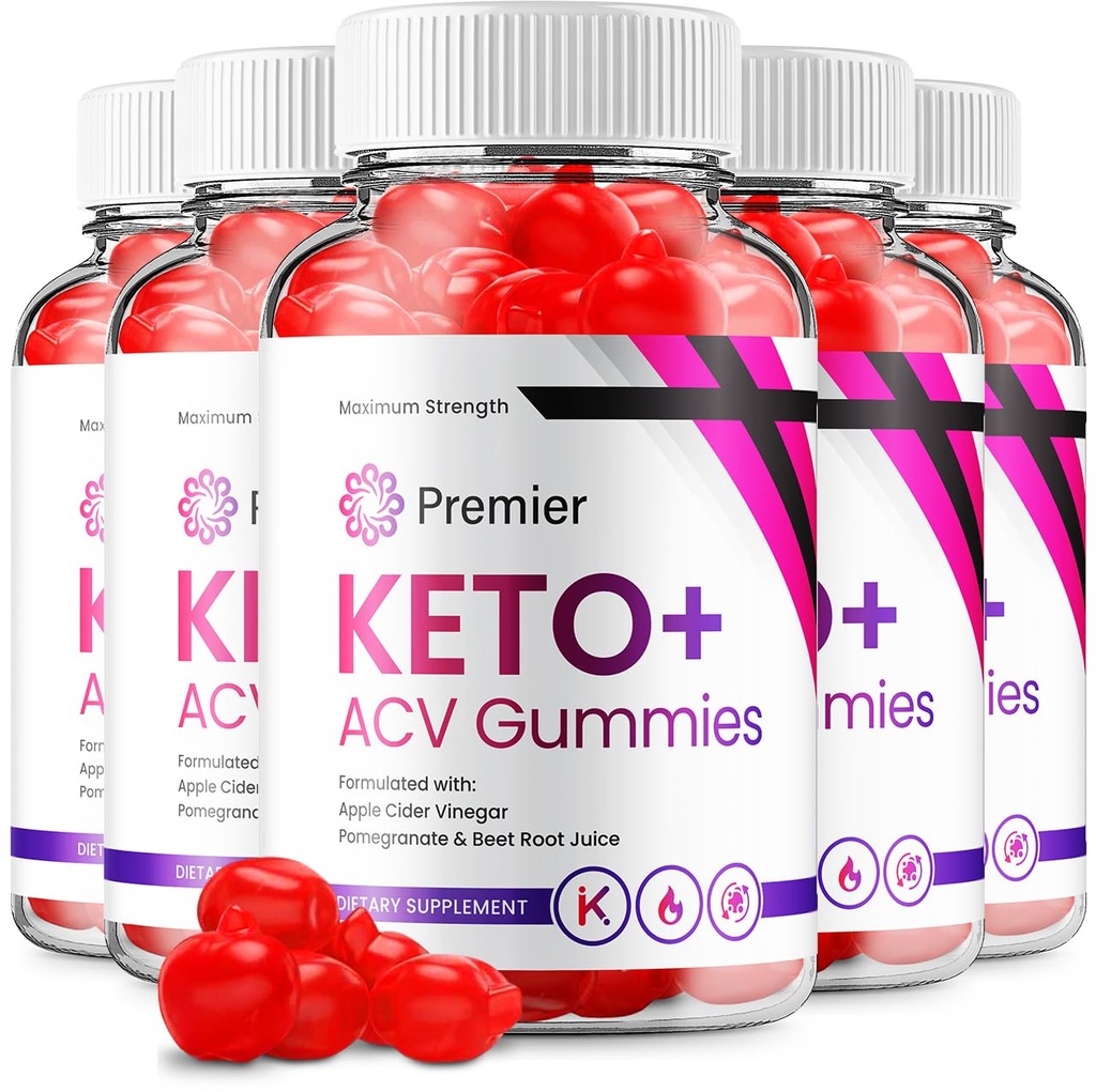 (5 Pack) Premier Keto ACV Gummies - Advanced Formula Premiere Keto Plus ACV Gummies Apple Cider Vinegar Premier ACV Συμπλήρωμα διατροφής Κριτικές Άνδρες Γυναίκες (300 Gummies)